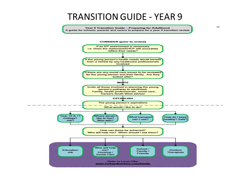 TRANSITION GUIDE - YEAR 9
