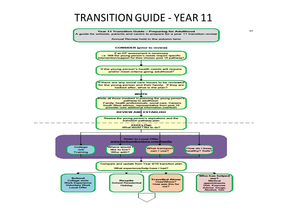 TRANSITION GUIDE - YEAR 11