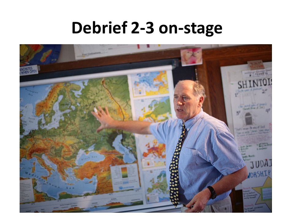 Debrief 2-3 on-stage