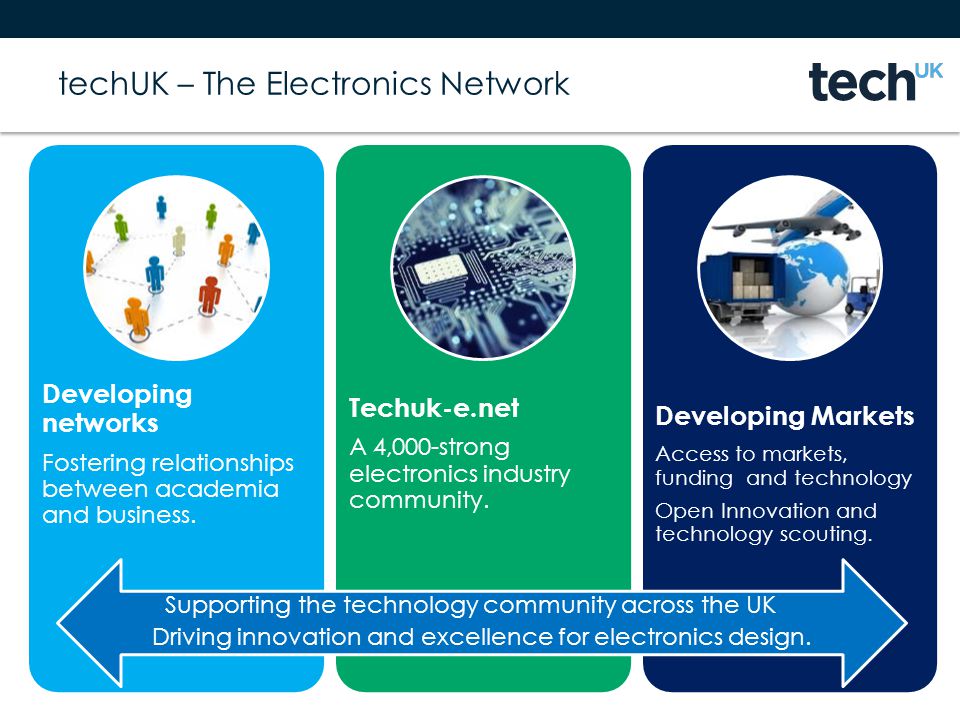 techUK – The Electronics Network Supporting the technology community across the UK Driving innovation and excellence for electronics design.