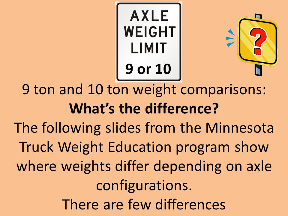 Mn Axle Weight Chart