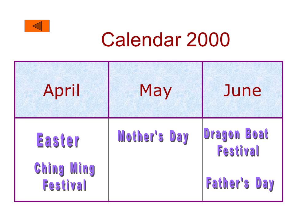 Calendar 2000 JanuaryFebruaryMarch