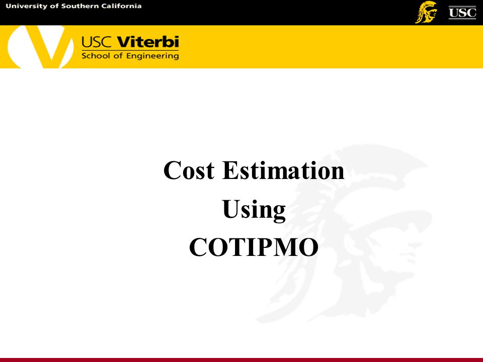 Cost Estimation Using COTIPMO