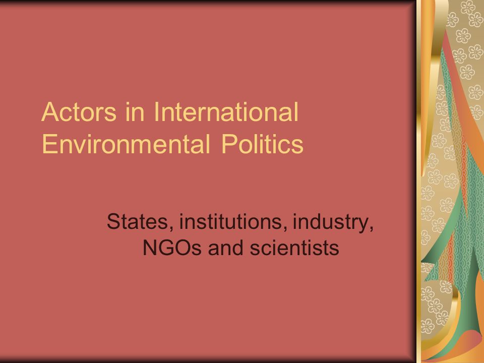 actors in international politics