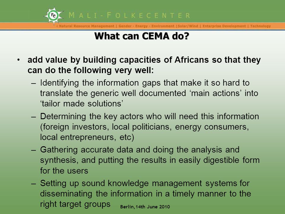 What can CEMA do.