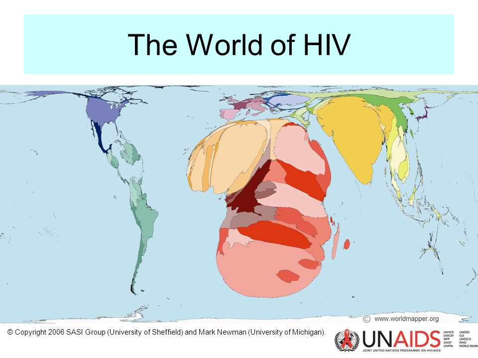 The World of HIV © Copyright 2006 SASI Group (University of Sheffield) and Mark Newman (University of Michigan).