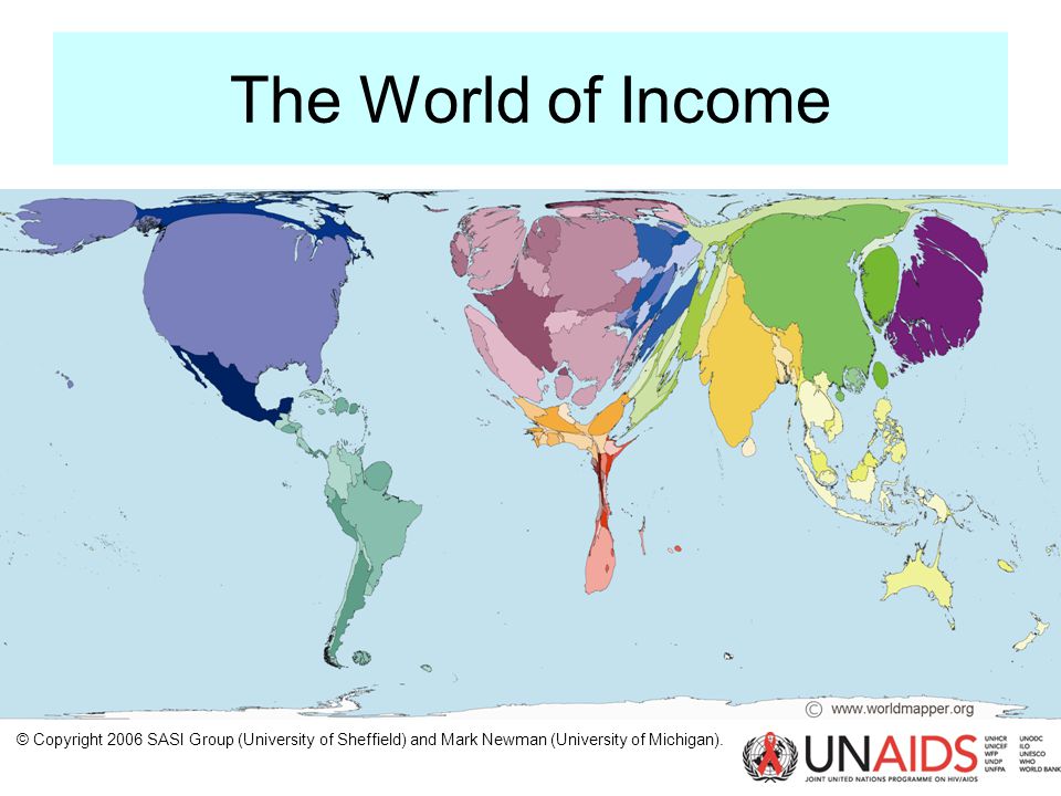 The World of Income © Copyright 2006 SASI Group (University of Sheffield) and Mark Newman (University of Michigan).