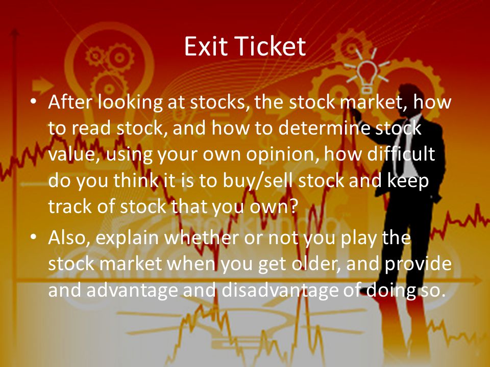 the stock market buying selling and trading parts of businesses