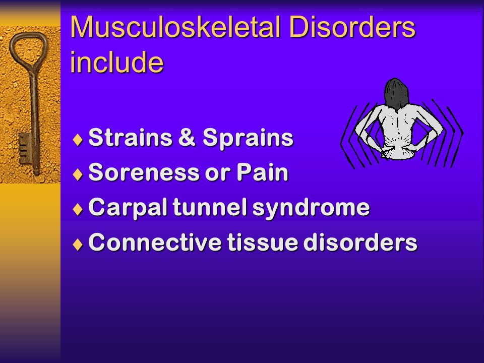 Musculoskeletal Disorders (MSDs) Control and Prevention. - ppt download