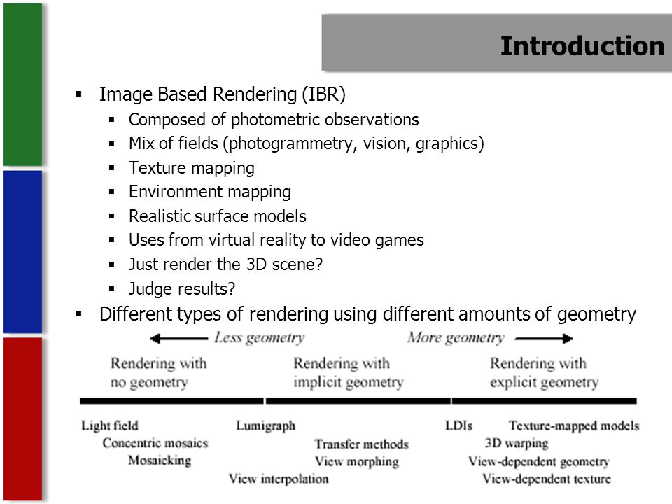 CS 563 Advanced Topics in Computer Graphics View Interpolation and Image  Warping by Brad Goodwin Images in this presentation are used WITHOUT  permission. - ppt download