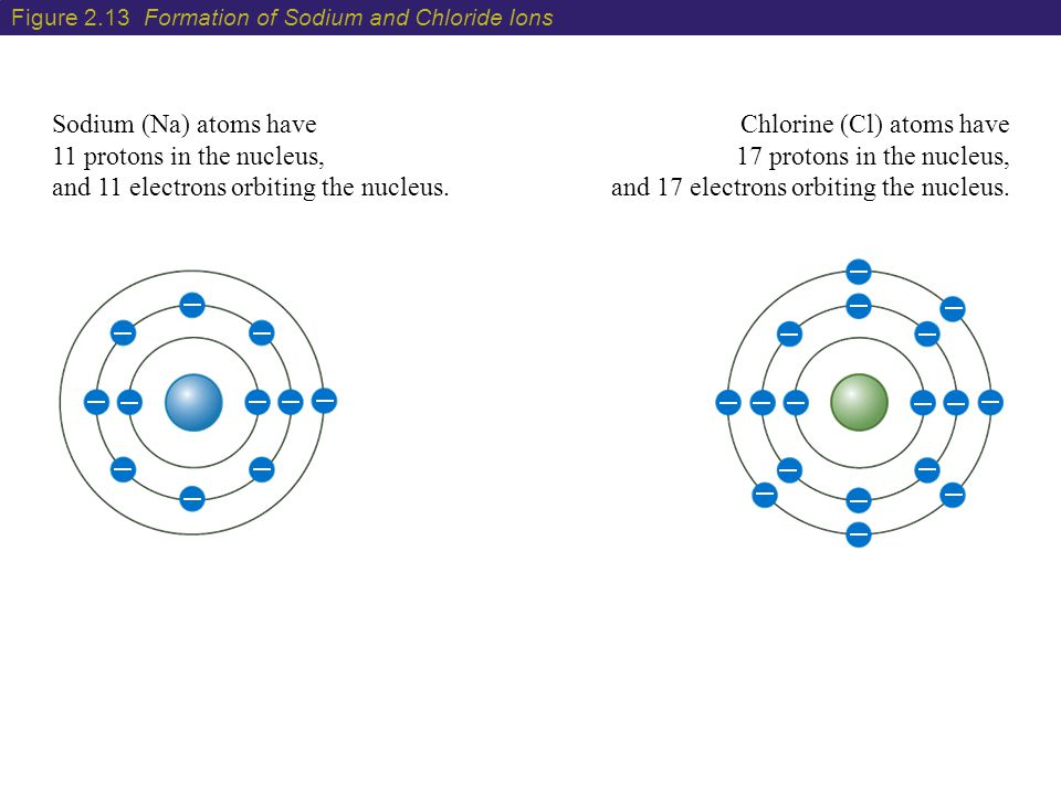 Sodium (Na) atoms have 11 protons in the nucleus, and 11 electrons orbiting...