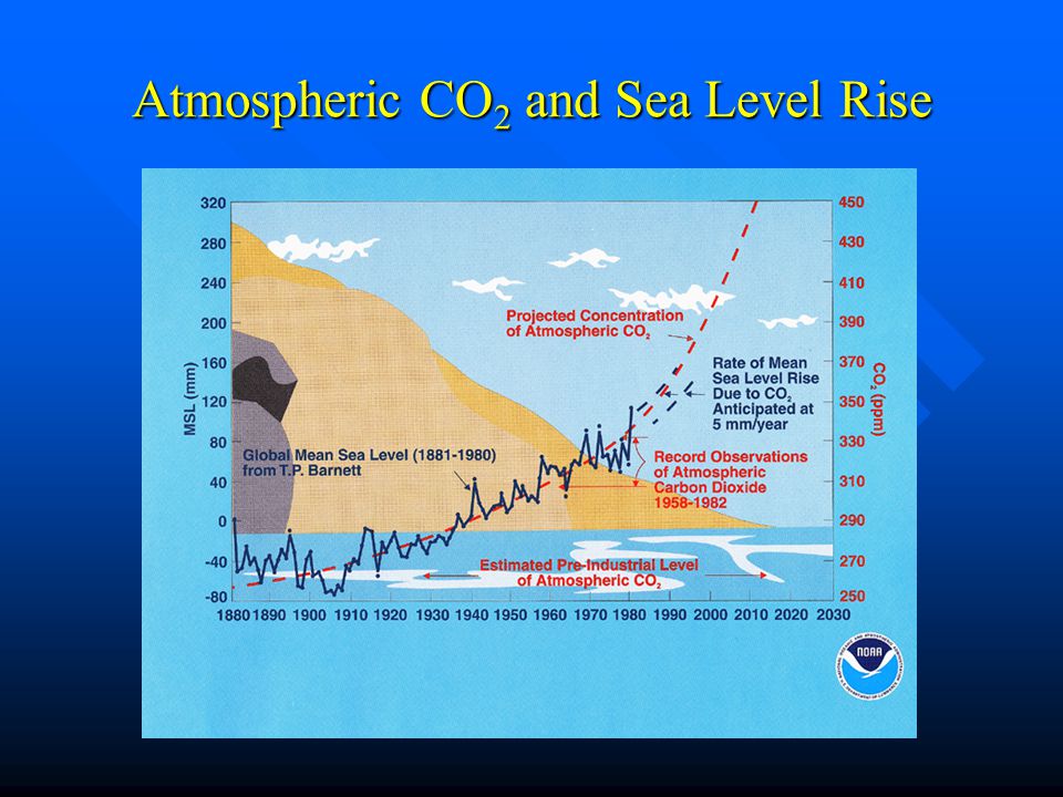 Atmospheric CO 2 and Sea Level Rise