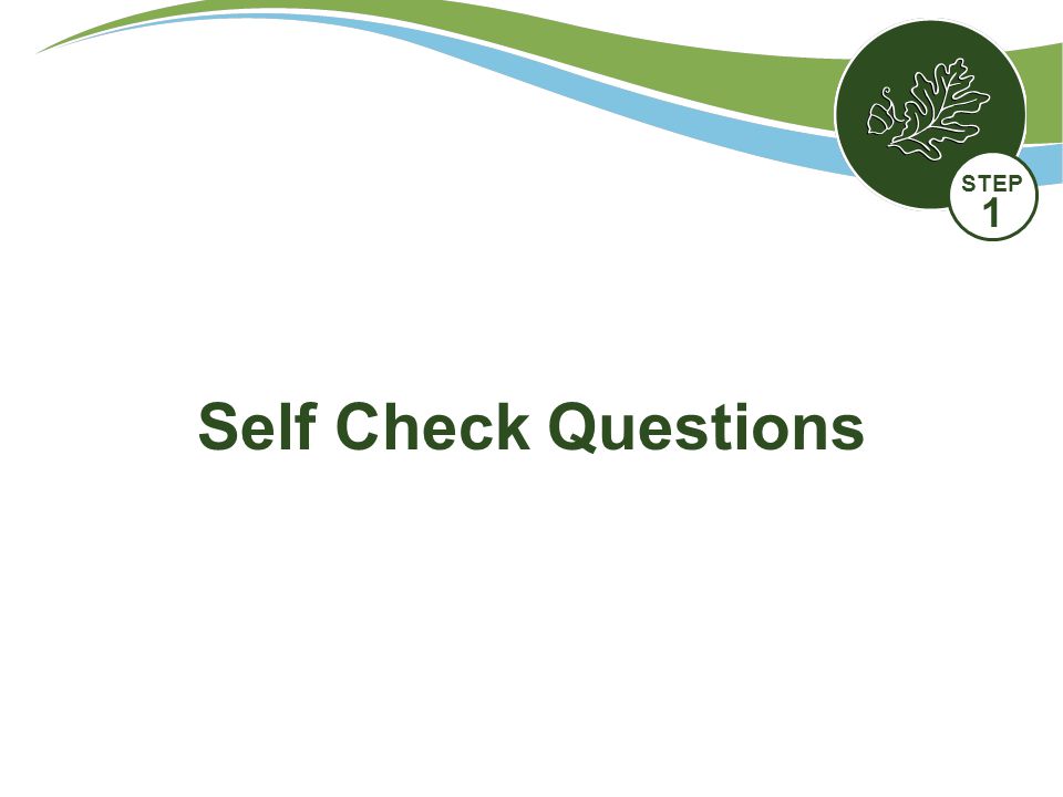 Self Check Questions STEP 1