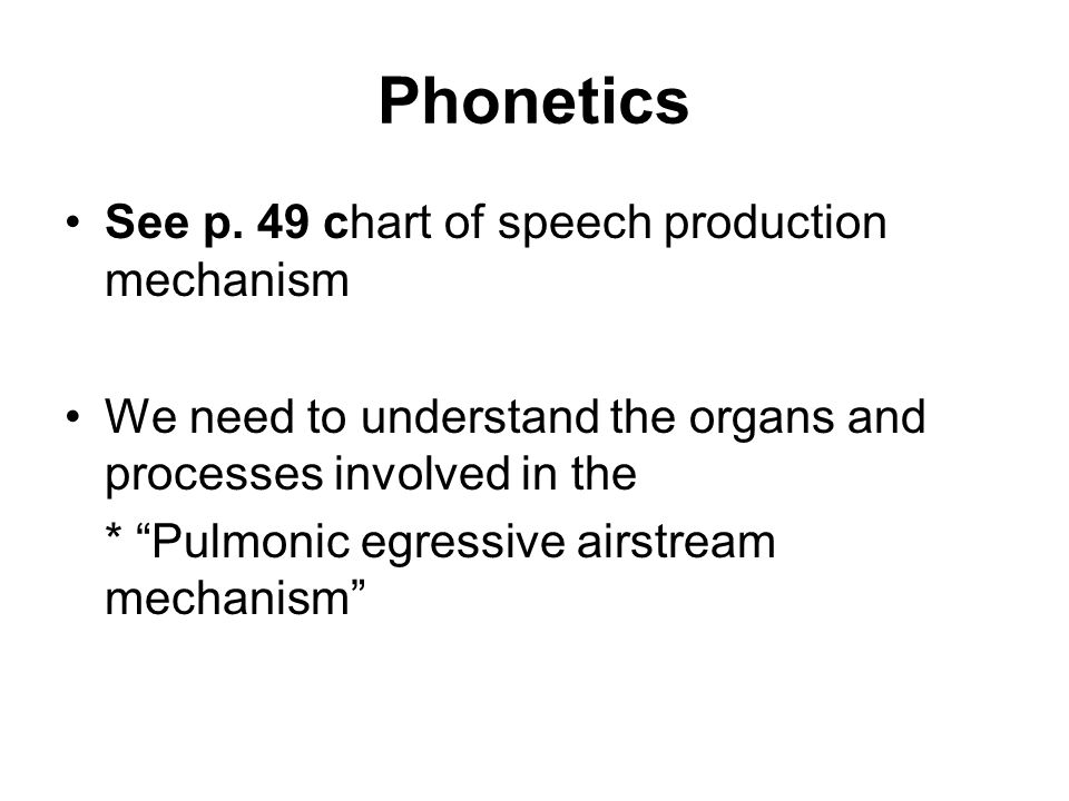 Phonetics See p.