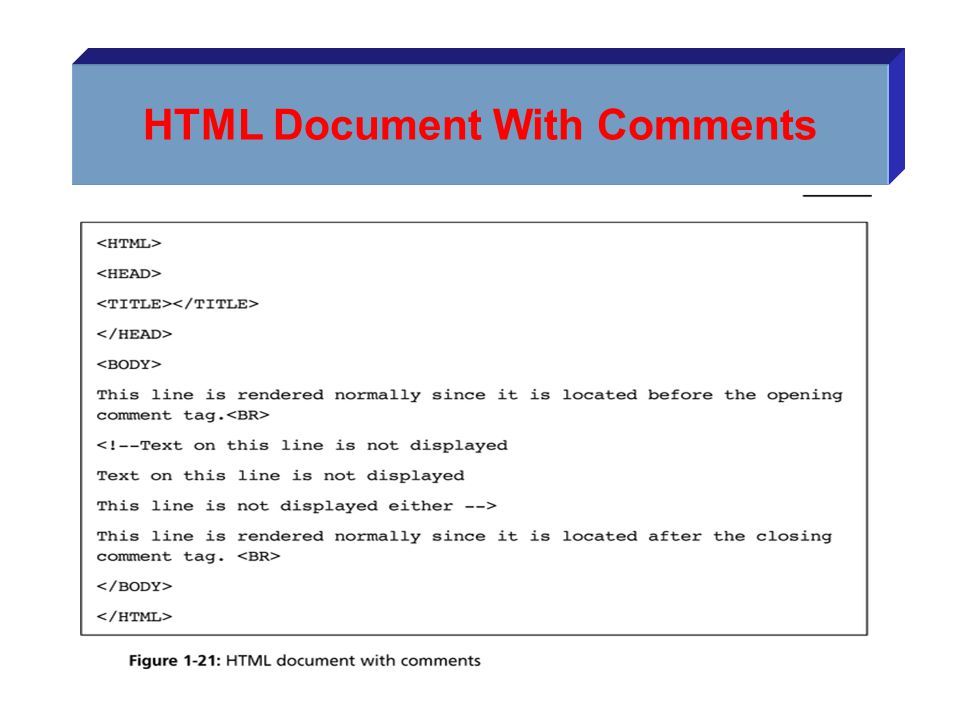 HTML Document With Comments