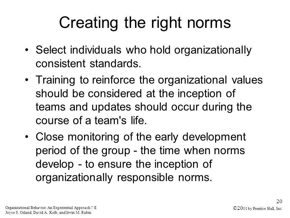 Organizational Behavior: An Experiential Approach 7/E Joyce S.