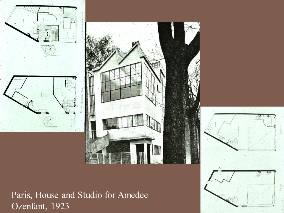 Paris, House and Studio for Amedee Ozenfant, 1923