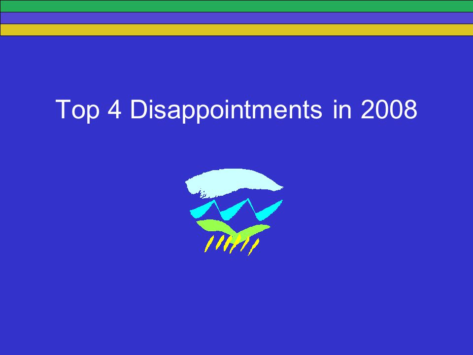 Top 4 Disappointments in 2008