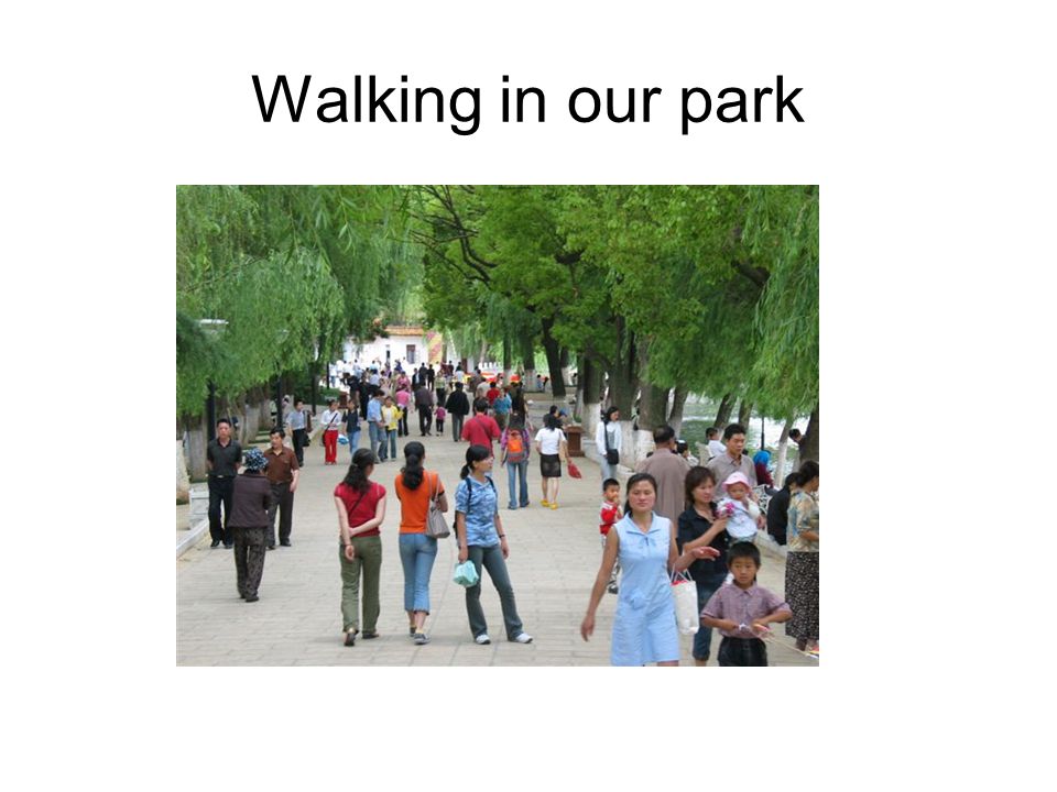 Walking in our park