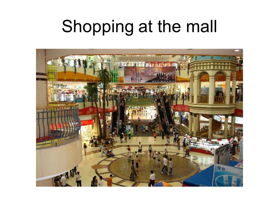 Shopping at the mall