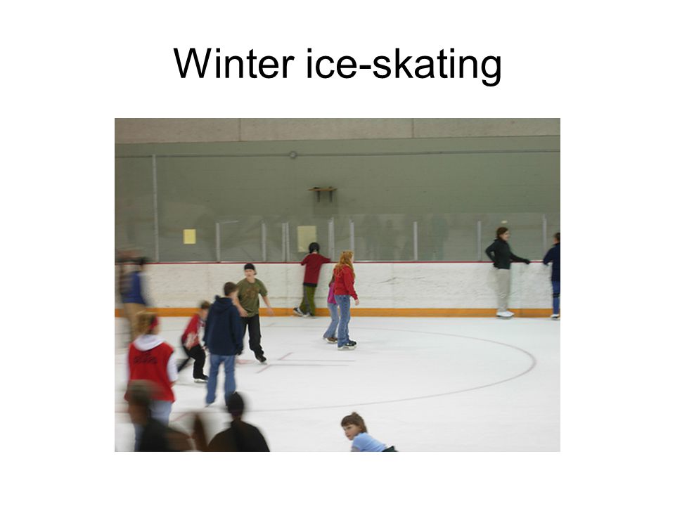 Winter ice-skating