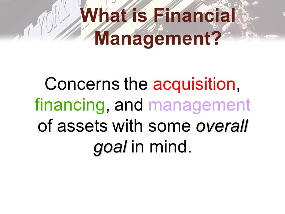 What is Financial Management.
