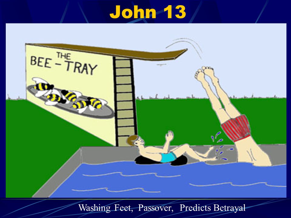 John 13 Washing Feet, Passover, Predicts Betrayal