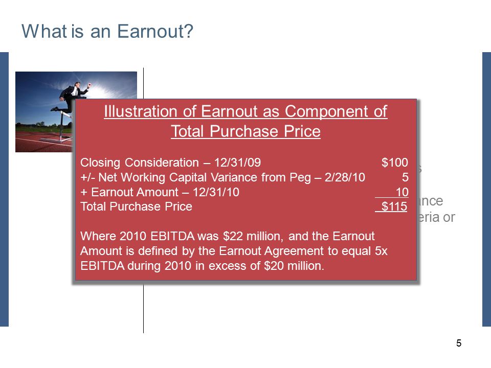 Placeholder (cover this with your picture) What is an Earnout.