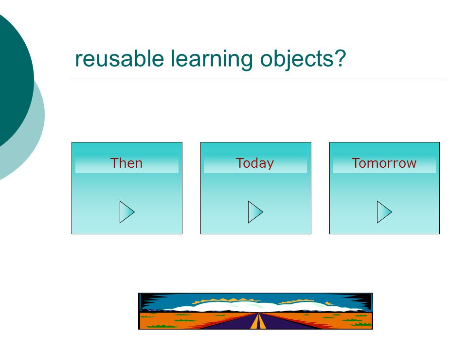 reusable learning objects ThenTodayTomorrow