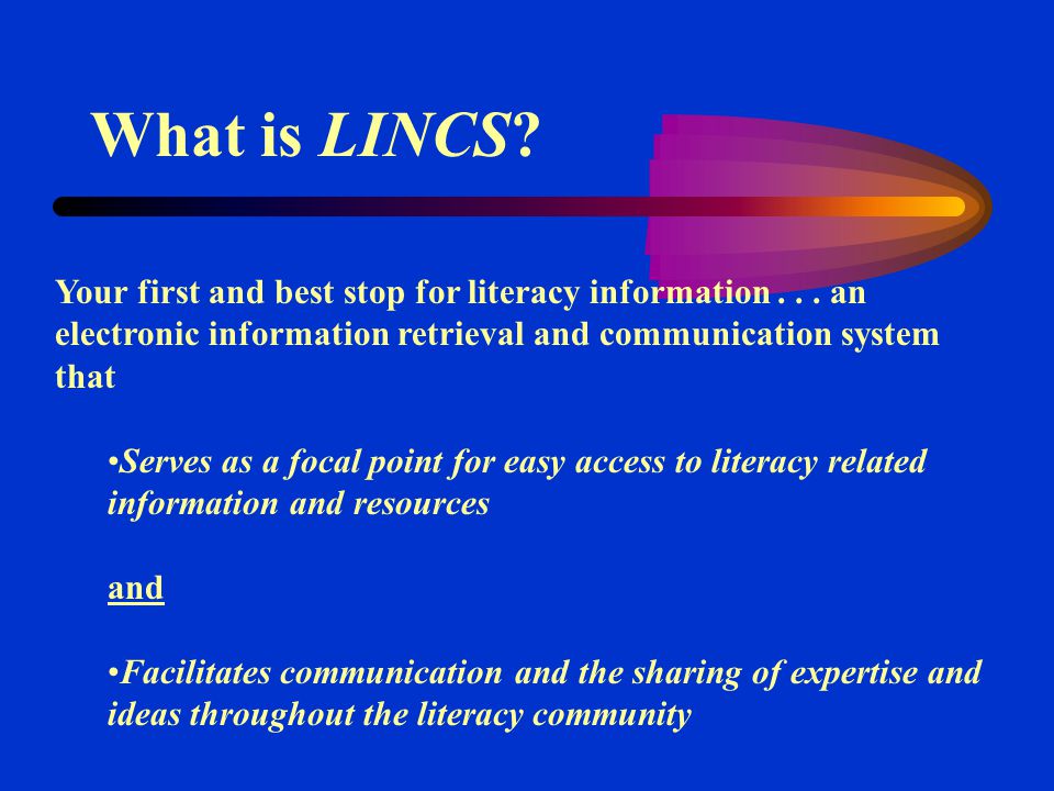 Your first and best stop for literacy information...