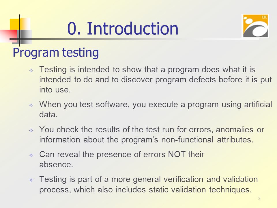 Chapter 8: Introduction to Verification