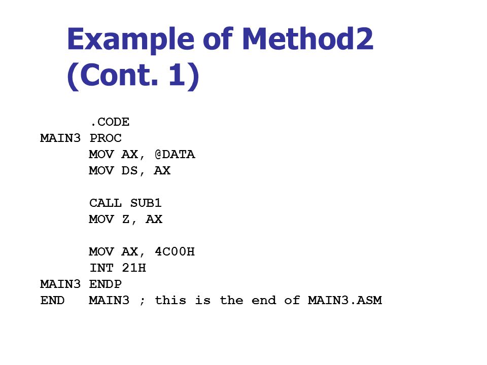 ICS312 Set 11 Introduction to Subroutines. All the combinations in ...