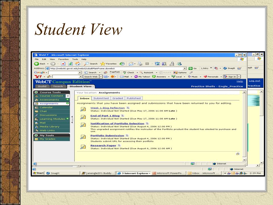 Student View
