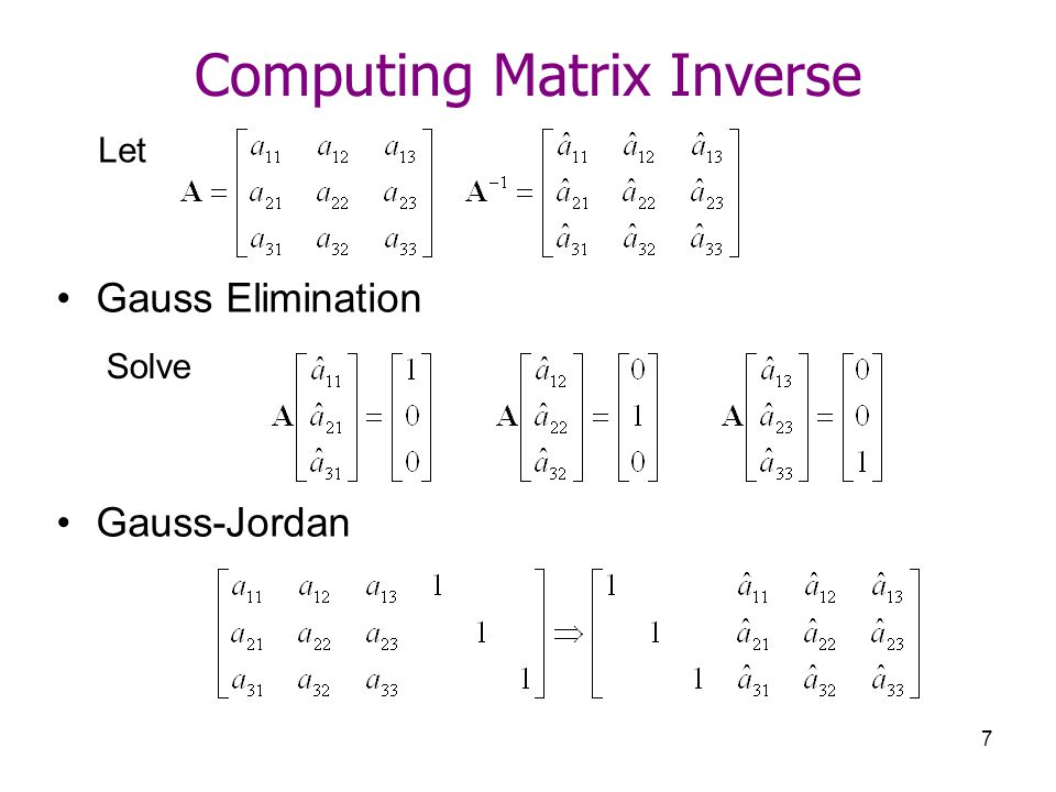 1 Systems of Linear Equations Gauss-Jordan Elimination and LU  Decomposition. - ppt download
