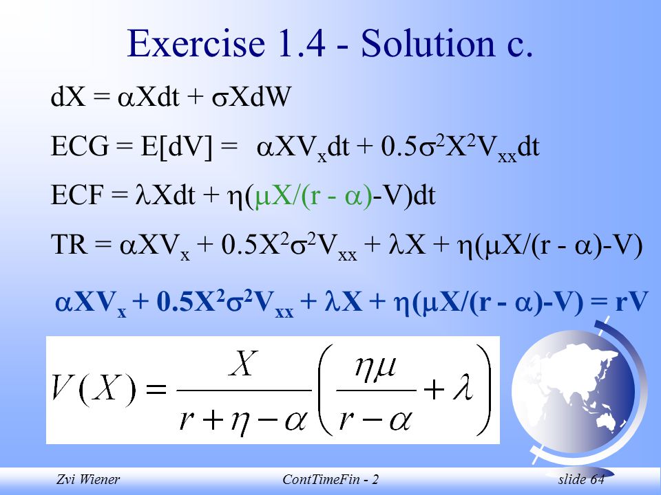 Zvi Wienerconttimefin 2 Slide 1 Financial Engineering Zvi Wiener Tel Ppt Download