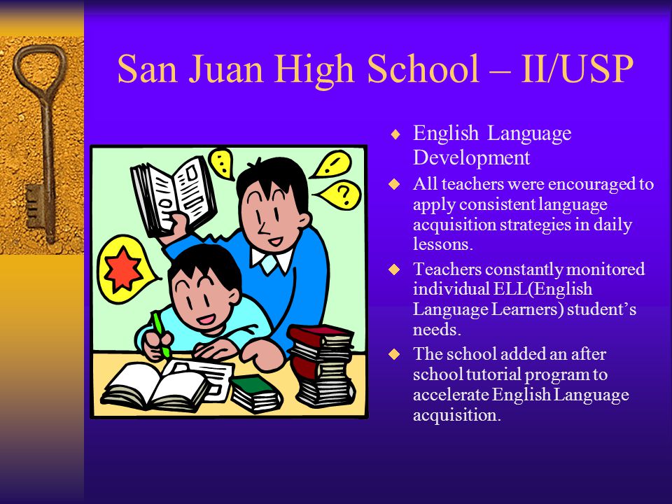 San Juan High School – II/USP  Measurable Objectives:  All teachers continued literacy instruction using reading strategies at least two or three time a week regardless of their assigned content areas.
