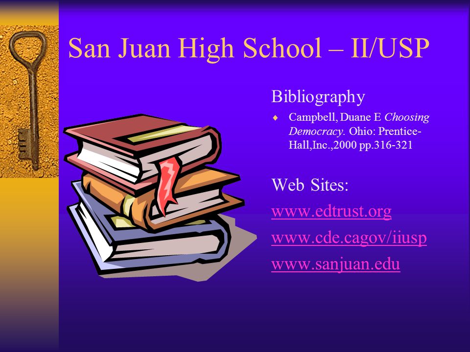 San Juan High School – II/USP .