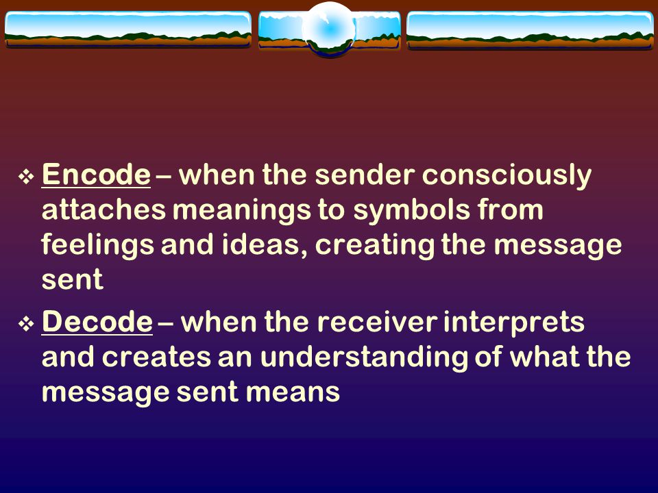  Channel – the way the message is conveyed (face- to-face, telephone, e- mail, etc.) depends on the situation  [p.