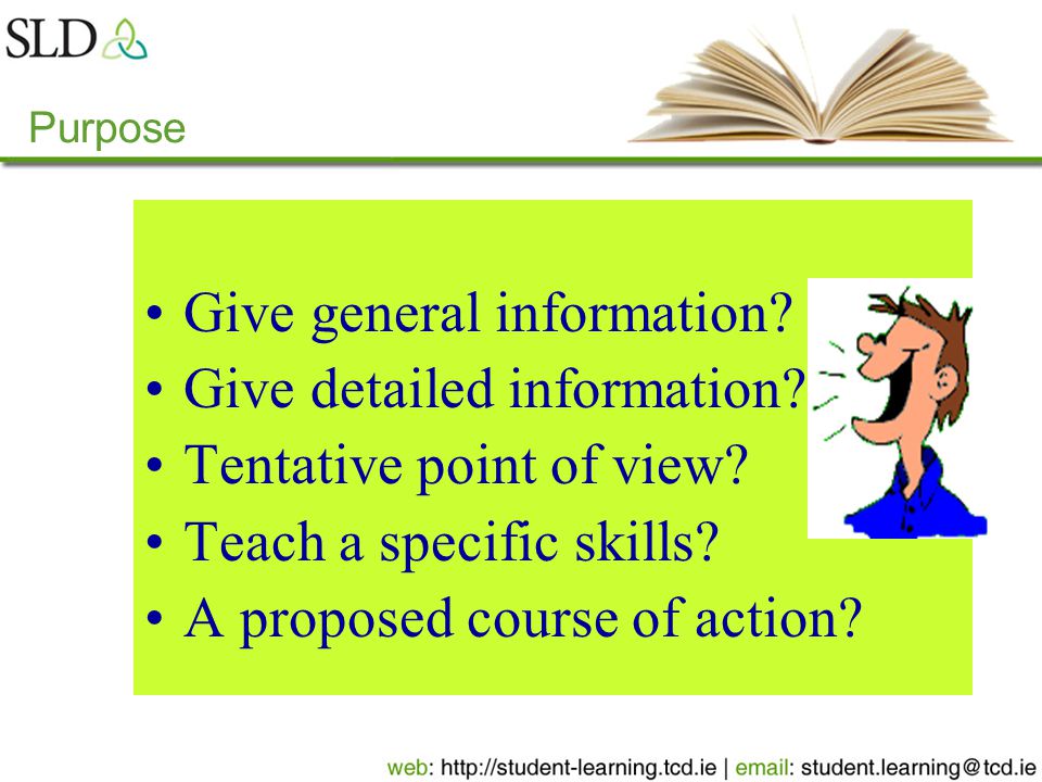 Give general information. Give detailed information.