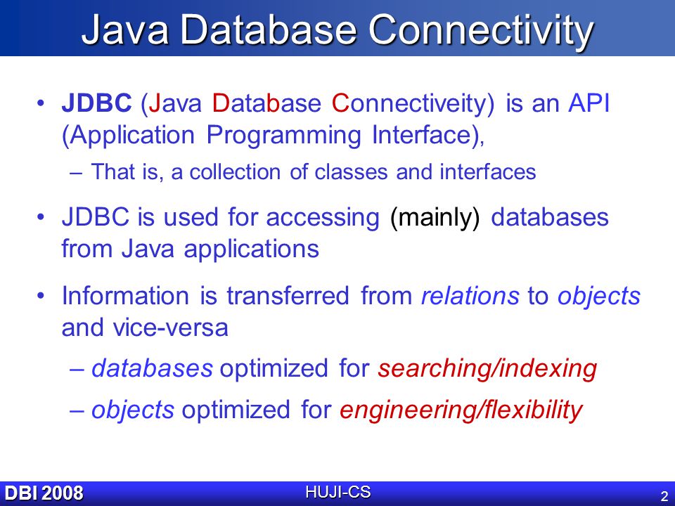 Java db