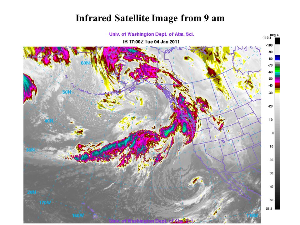 Infrared Satellite Image from 9 am