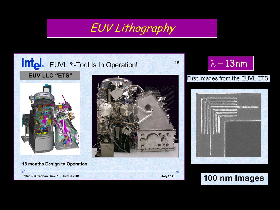  13nm EUV Lithography