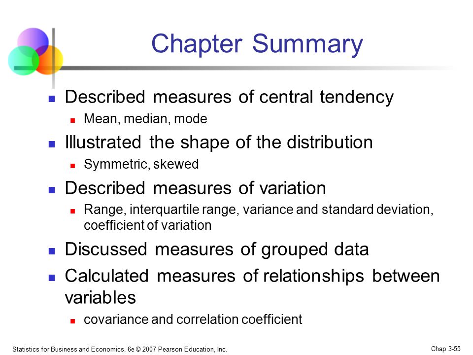 Describing data. Statistics for Business and Econometrics. What is the best measure of Central tendency—the mean, median, or Mode?.