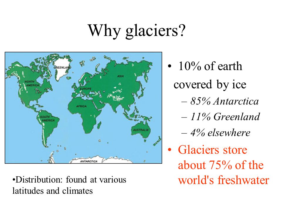 Why glaciers.