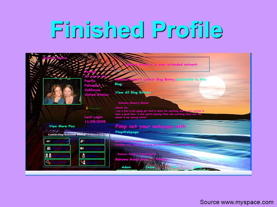 Finished Profile Source