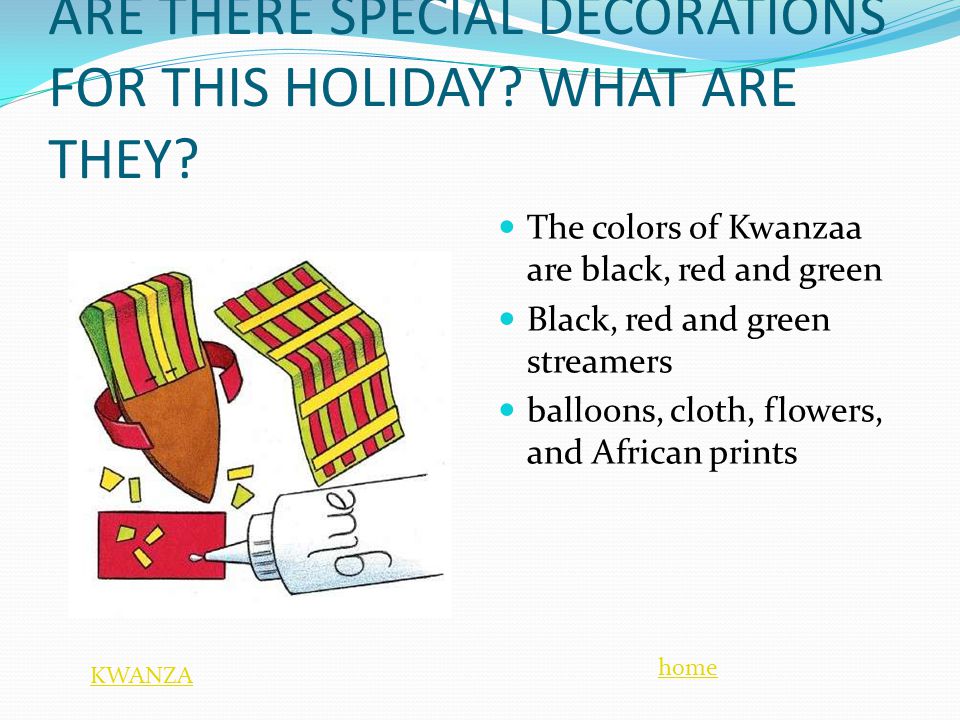 ARE THERE SPECIAL DECORATIONS FOR THIS HOLIDAY. WHAT ARE THEY.