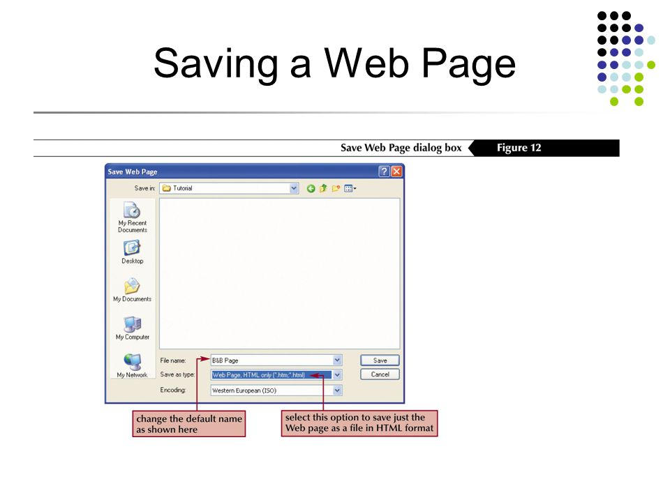 Saving a Web Page