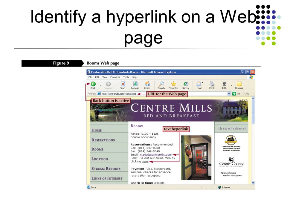 Identify a hyperlink on a Web page