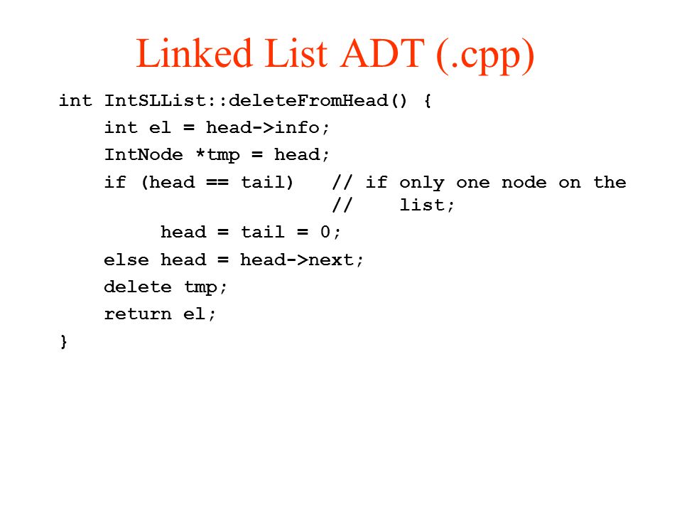 intnode class class intnode public int info class intnode next