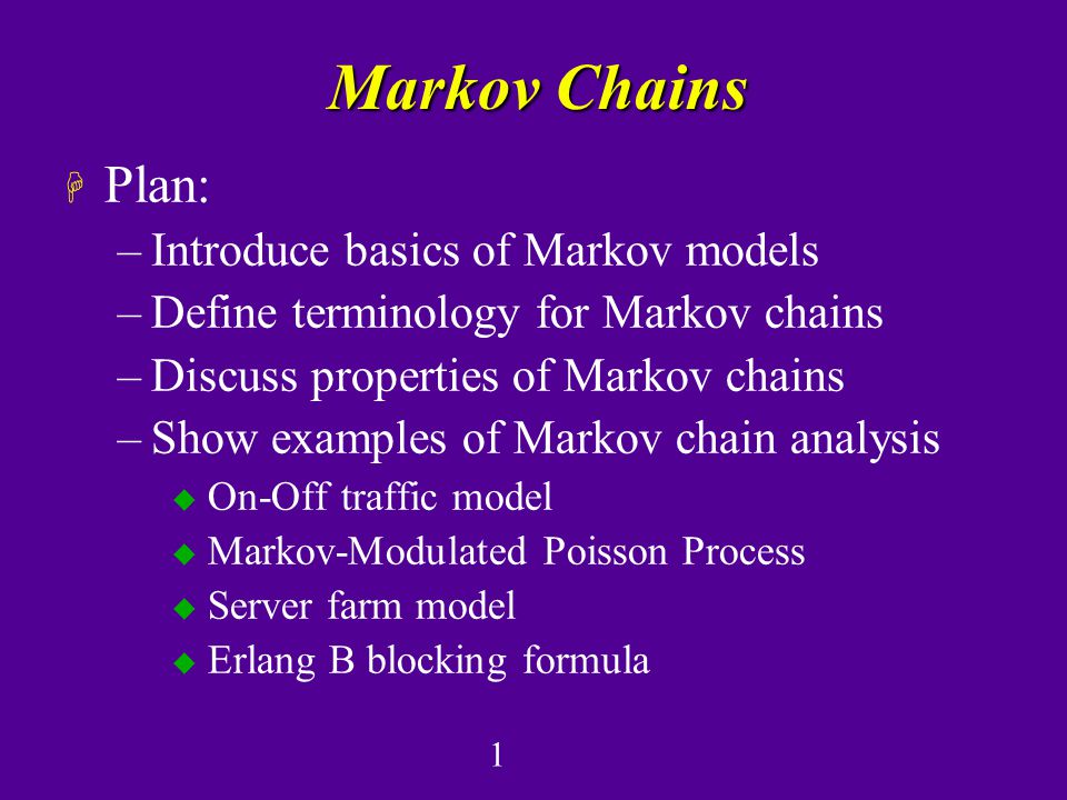 Markov Chain. Markov Chains Network.